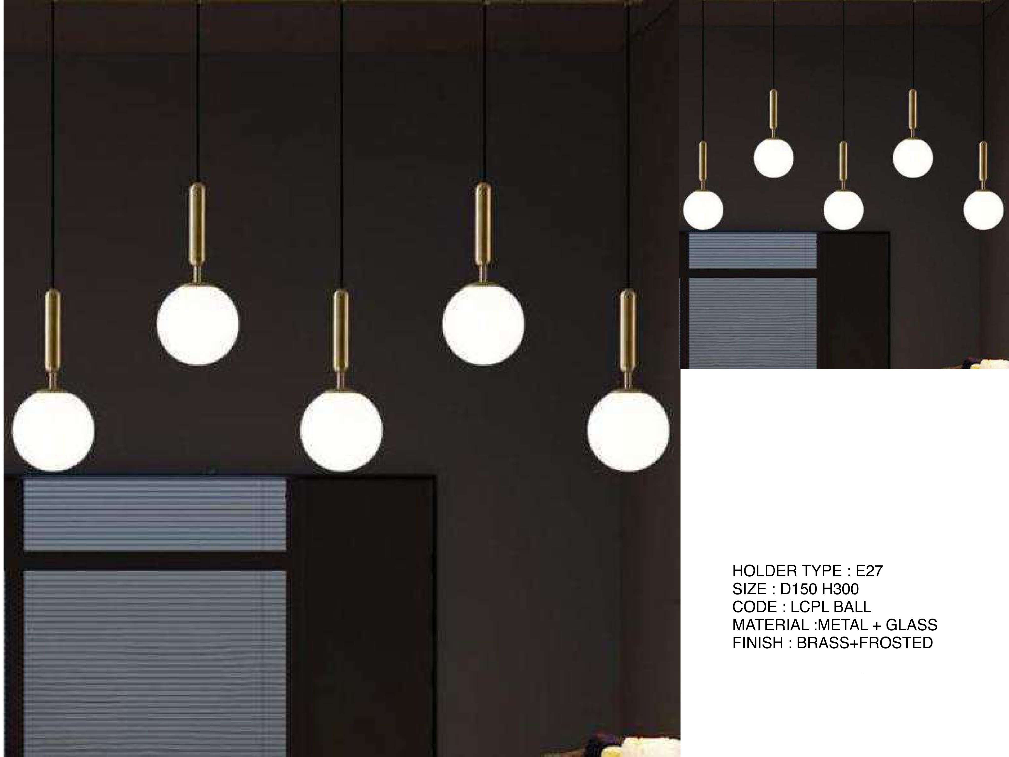 Beyond Lights - Brass Ball Pendant- LCHL